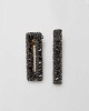 Hair clips set with decorative strass