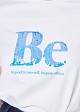 Μπλούζα με τύπωμα με παγέτα "Be"