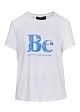 Μπλούζα με τύπωμα με παγέτα "Be"