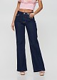 Wide leg jeans with decorative chains