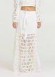 Maxi skirt with broderie lace