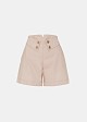 High waisted shorts with golden buttons