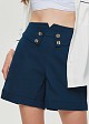 High waisted shorts with golden buttons