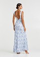 Maxi dress with flower lace