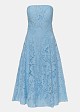 Lace strapless cocktail dress