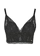 Lace bustier bra with cups
