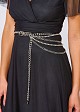 Chain belt with layers and buckle
