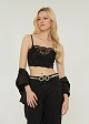 Longline lace bustier with cups
