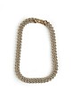 Chain look necklace with decorative strass