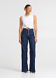 Denim wide leg trousers