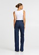 Denim wide leg trousers