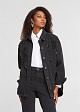 Denim shirt-jacket with embellishment