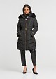 Longline puffer jacket with hood