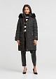 Longline puffer jacket with hood