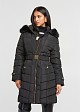 Longline puffer jacket with hood