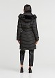 Longline puffer jacket with hood