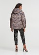 Animal print puffer