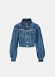 Denim jacket with strass