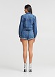 Denim jacket with strass