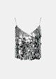 Sequined crop top