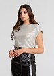 Shinny short sleeve top