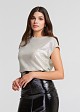 Shinny short sleeve top