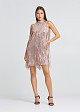 Sequin dress with tassels