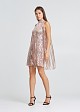 Sequin dress with tassels