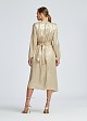 Midi wrap dress with split on the sleeves