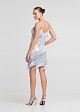 Mini dress with sequins and fringes