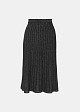 Lurex skirt with rib knit