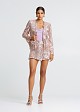 Sequin jacket with fringes