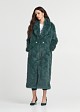 Longline faux fur coat