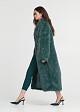 Longline faux fur coat