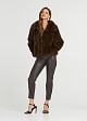 Faux fur in short mink look