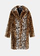 Animal print bicolor faux fair