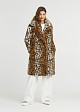 Animal print bicolor faux fair