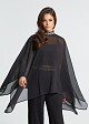 Blouse cape with crystals