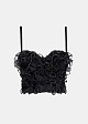 Bralette with frills and strass