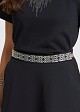 Elastic metal square chain belt