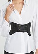 Corset belt with double buckle