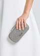 Clutch bag with diamonds