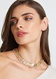 Colier tip choker cu design texturat