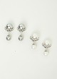 Two pack double pearl earrings