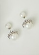 Two pack double pearl earrings