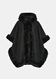 Cape with fur details