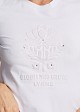 Embossed pattern T-shirt