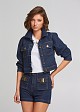 Denim jacket with sleeves 3/4