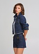 Denim jacket with sleeves 3/4