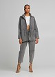 Demim parka jacket in grey